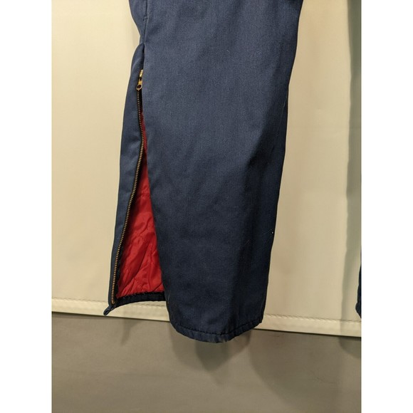 Vintage 2XL Tall Insulated Walls Mens Coveralls Blizzard Pruf Chest 50-52 Blue - Picture 8 of 15